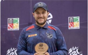 Nicol Loftie-Eaton is presently the third fasted T20I centurion. Photo Courtesy: Nicol's Facebook