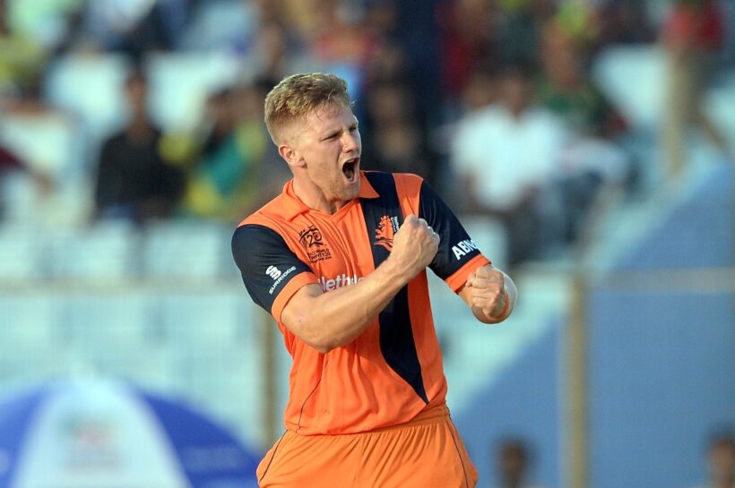 Timm van der Gugten recently played his 50th T20I for the Netherlands. Photo Courtesy: ICC