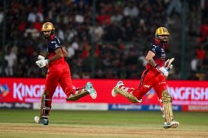 Devdutt Padikkal and Virat Kohli take a run