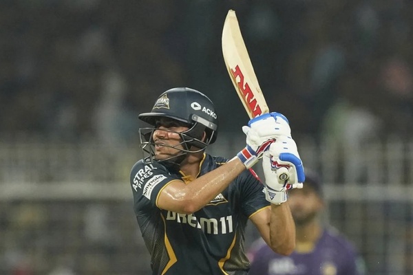 Shubman Gill plays a shot