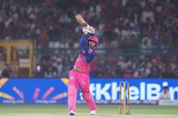 Vaibhav Sooryavanshi plays a shot