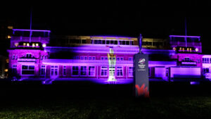 Women's T20 World Cup trophy on display