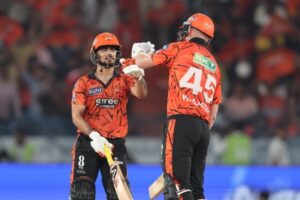 Ishan Kishan and Heinrich Klaasen in action