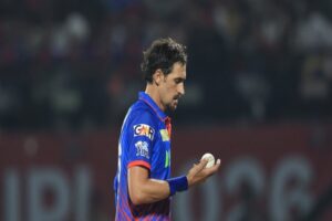 Mitchell Starc in action