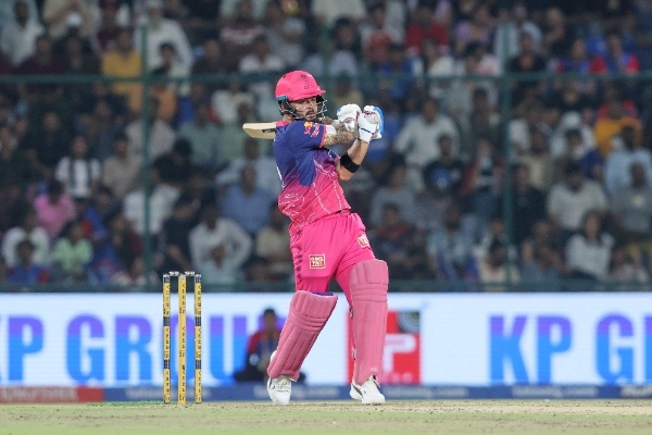 Riyan Parag in action