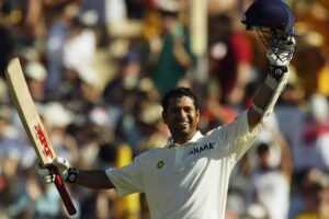 Sachin Tendulkar celebrates a century