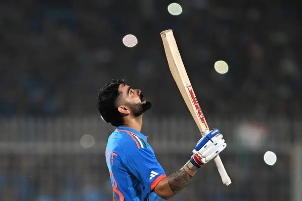 Virat Kohli celebrates century