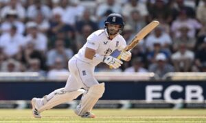 Ben Duckett in action