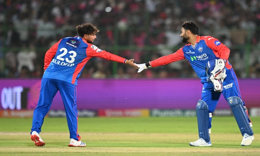 Kuldeep Yadav and Rishabh Pant in DC