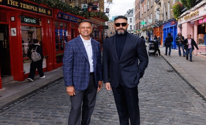 Rahul Dravid and Abhishek Bachchan