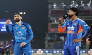 Shreyas Iyer and Ibrahim Zadran at toss