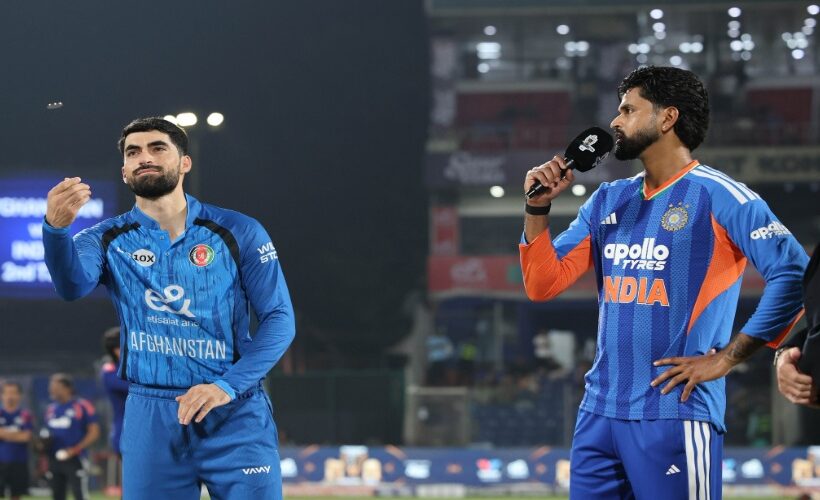 Shreyas Iyer and Ibrahim Zadran at toss